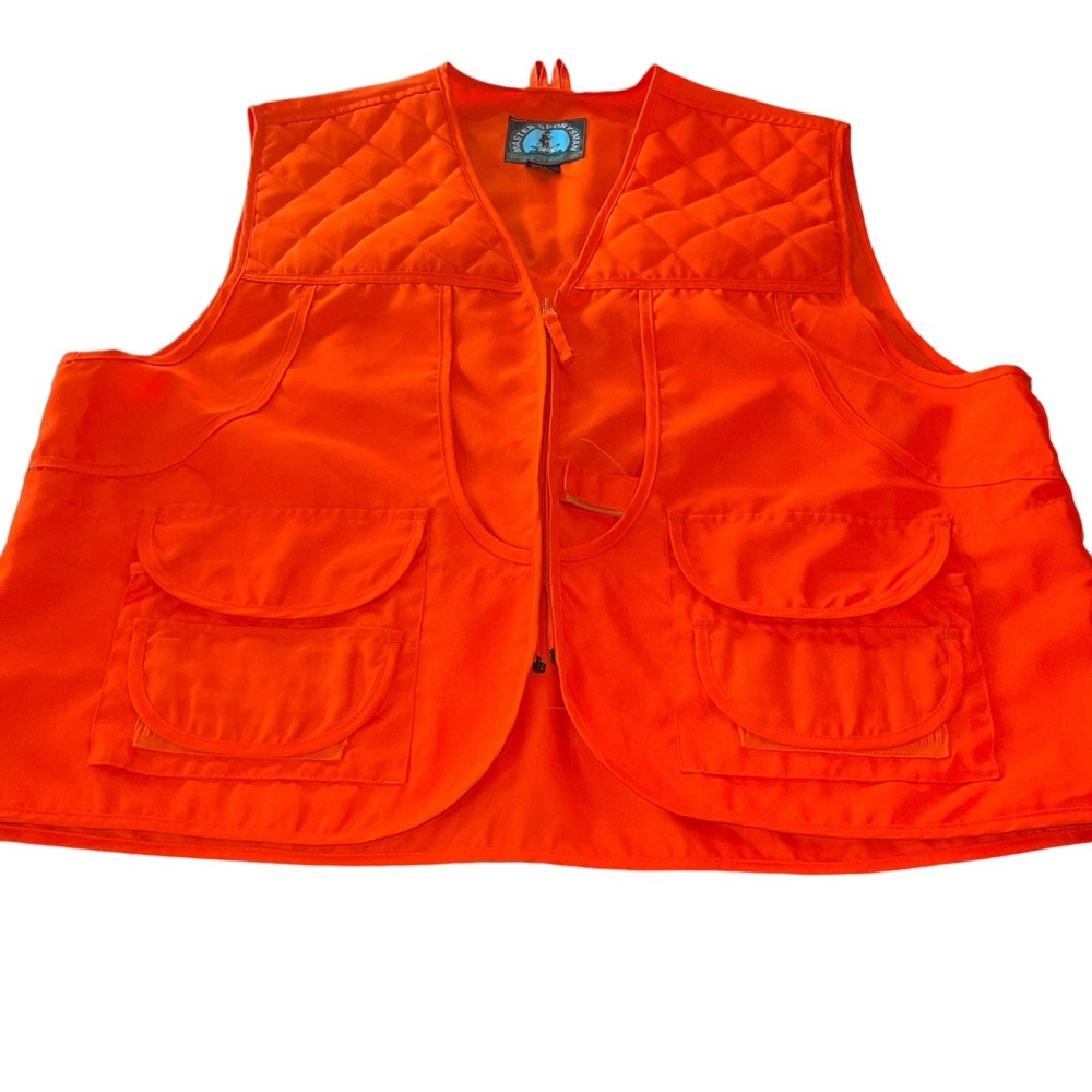 Master Sportsman Rugged Outdoor Gear Hinting Vest Neon Orange Size 2Xl Zippers